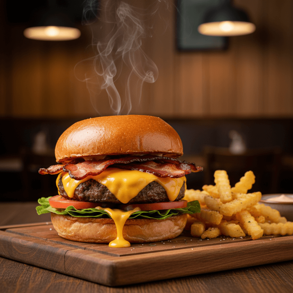 AI generated restaurant food photography